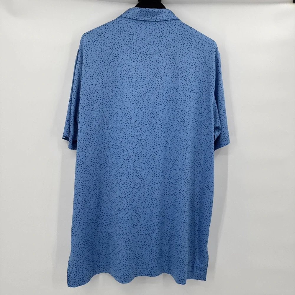 Peter Millar Summer‎ Comfort Blue Southwest All Over Print Men Polo XL